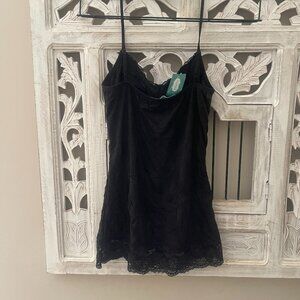 Maurices- Lace Trim Crinkle Cami- X-small